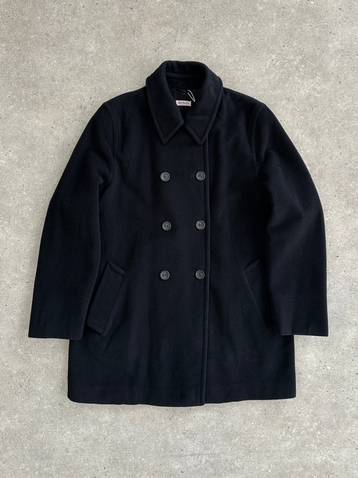 MAX&Co Pure Virgin Wool Double Breasted Coat - L