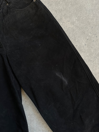 Vintage High Waisted Suede Trousers - W26