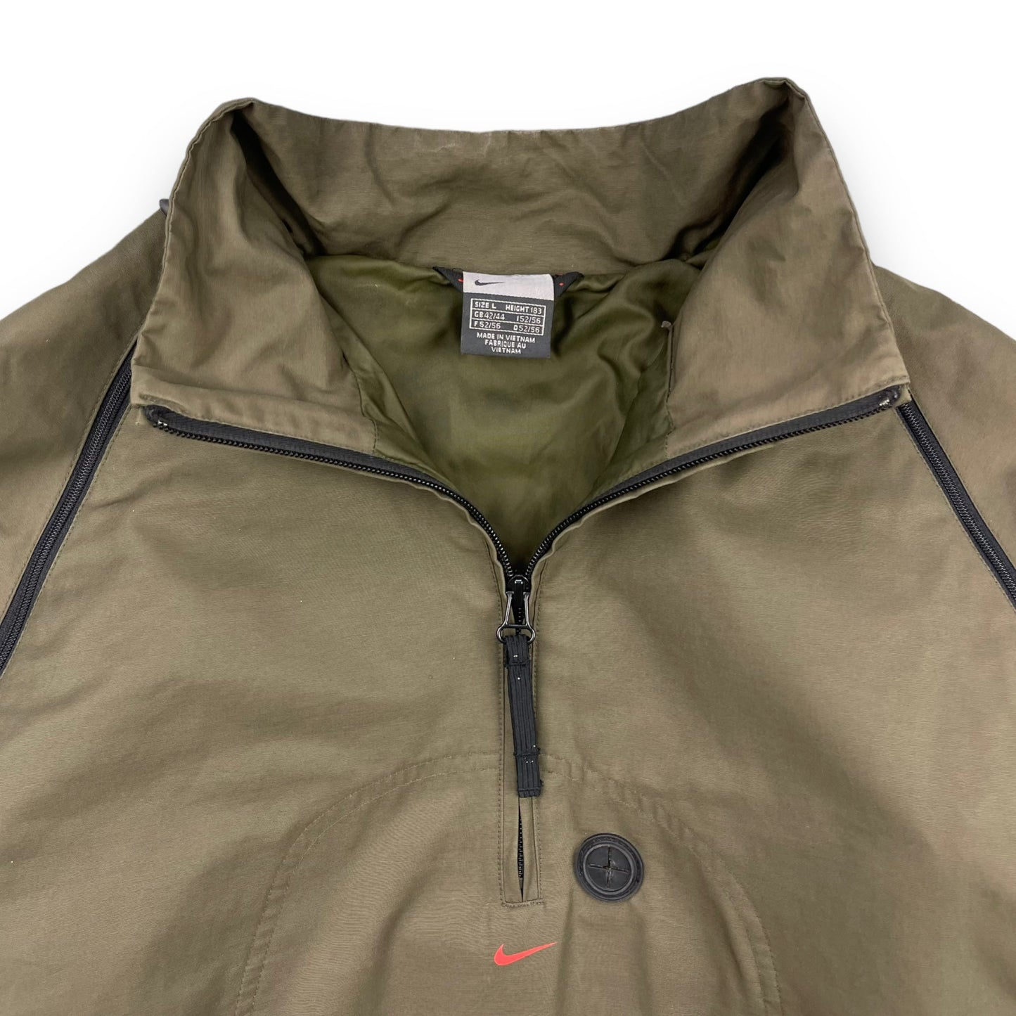 Nike 2in1 Convertible MP3 Jacket / Gilet (L) | Default Title, Olive Green