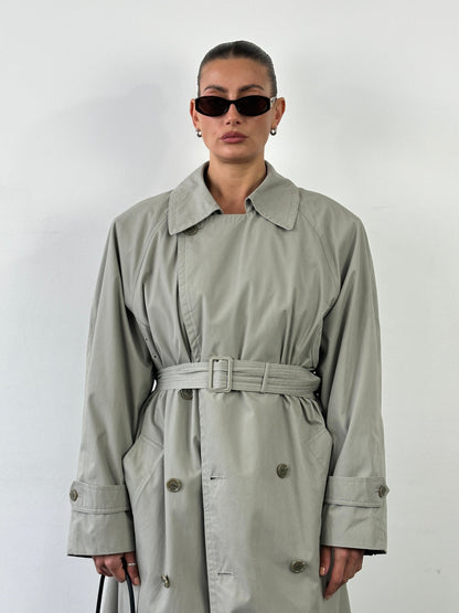 London Fog Double Breasted Belted Trench Coat - XL/XXL