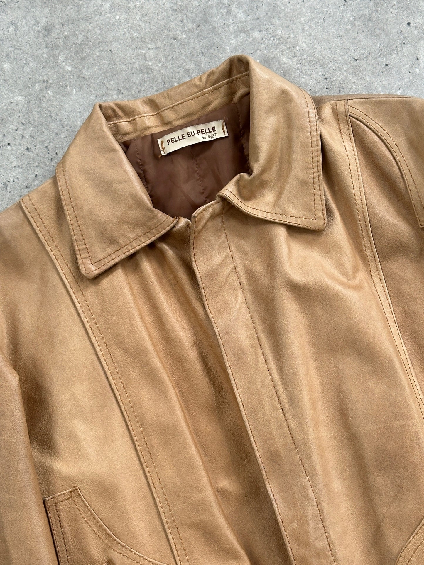 Italian Vintage Leather Jacket - M/L