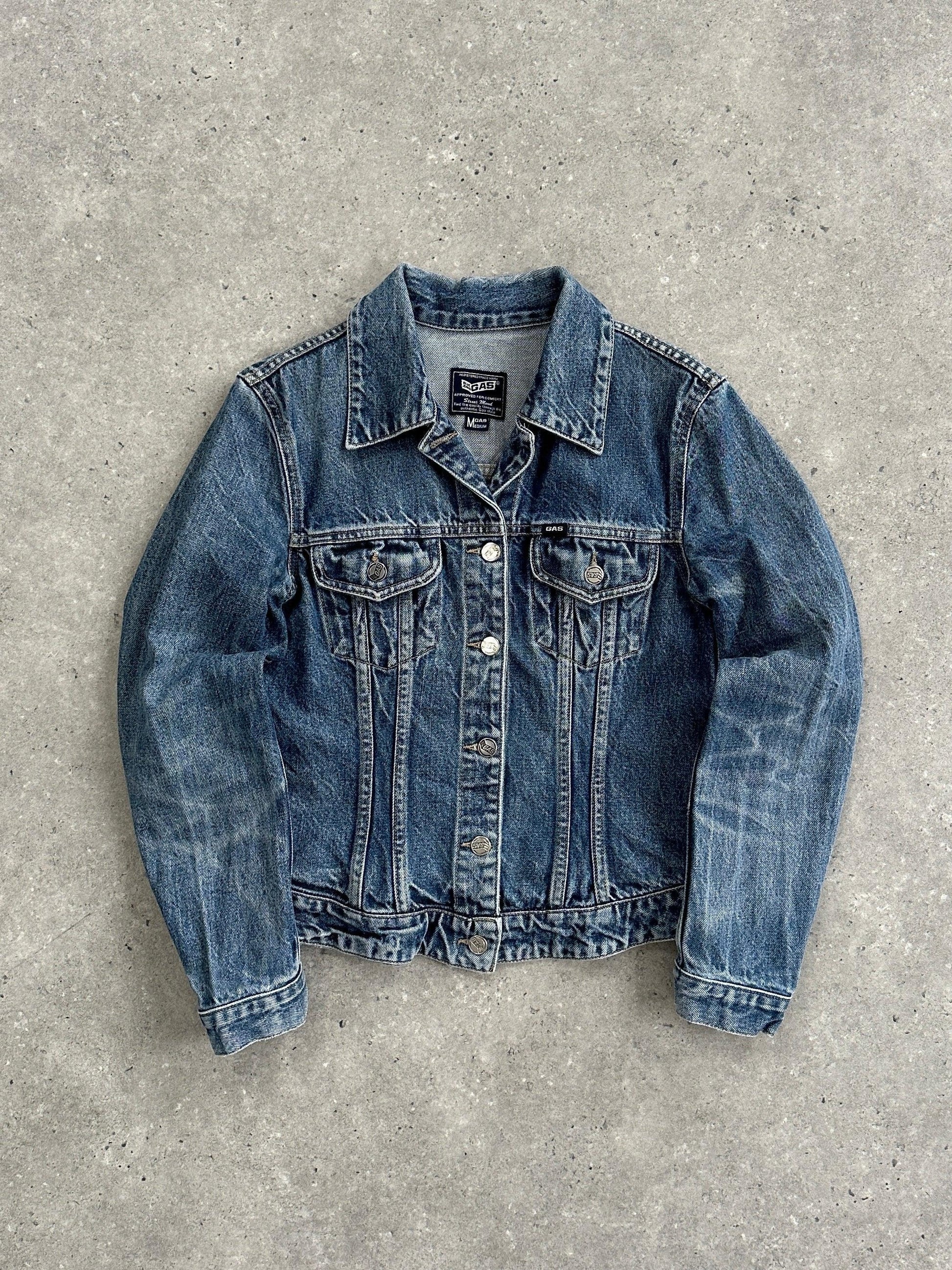 Gas Fitted Pure Cotton Denim Jacket - S - Known Source