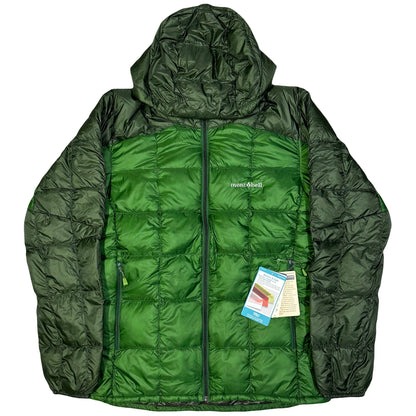 Montbell Superior Down Parka Puffer Jacket In Green ( XL )