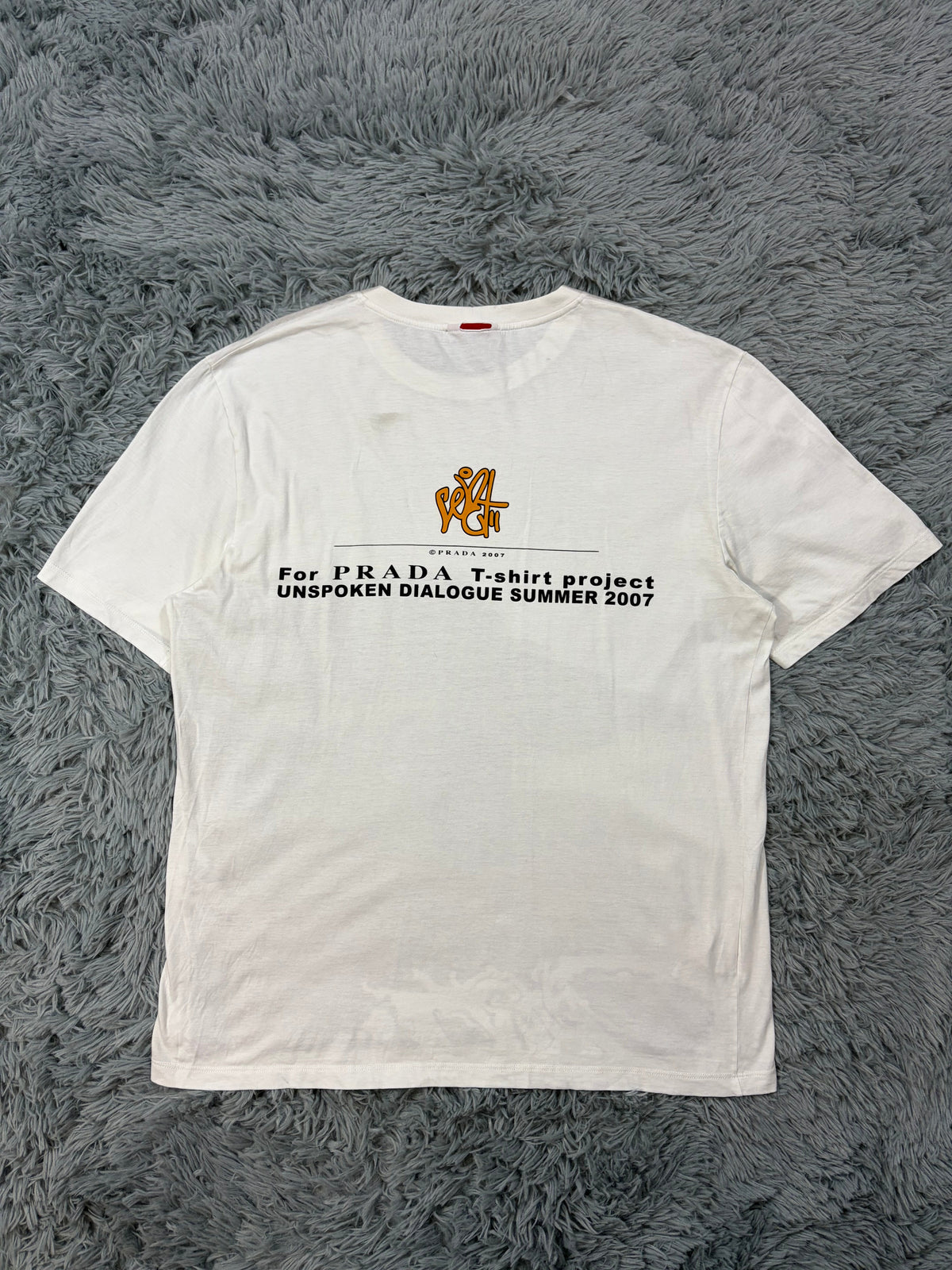 Prada Sport 2007 Unspoken Dialogue Graphic T-shirt - L/XL | O/S, White