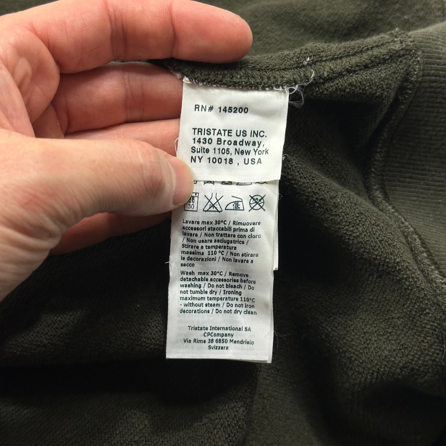 CP Company Big Pocket Zip-up Khaki Lens Hoodie - XL