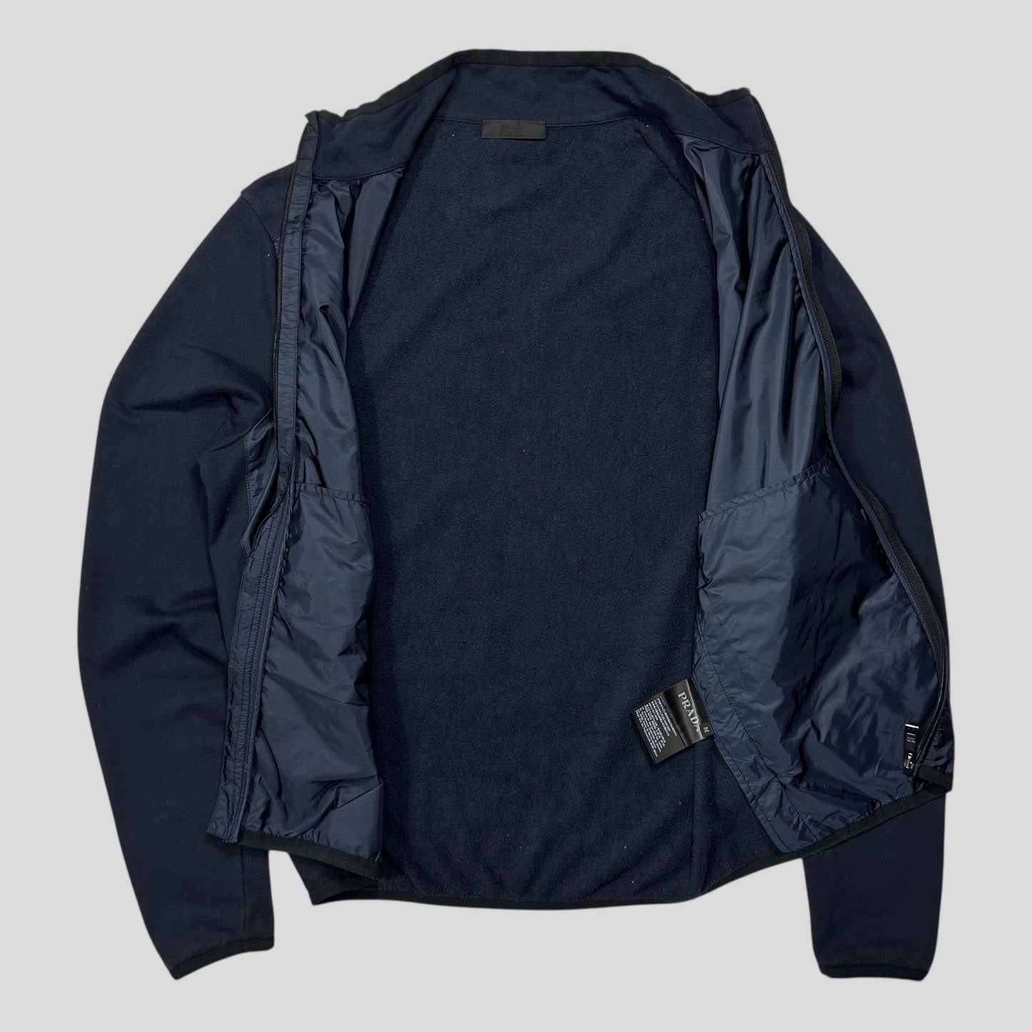 Prada 2016 Red Tab Nylon Panelled Track Jacket - M