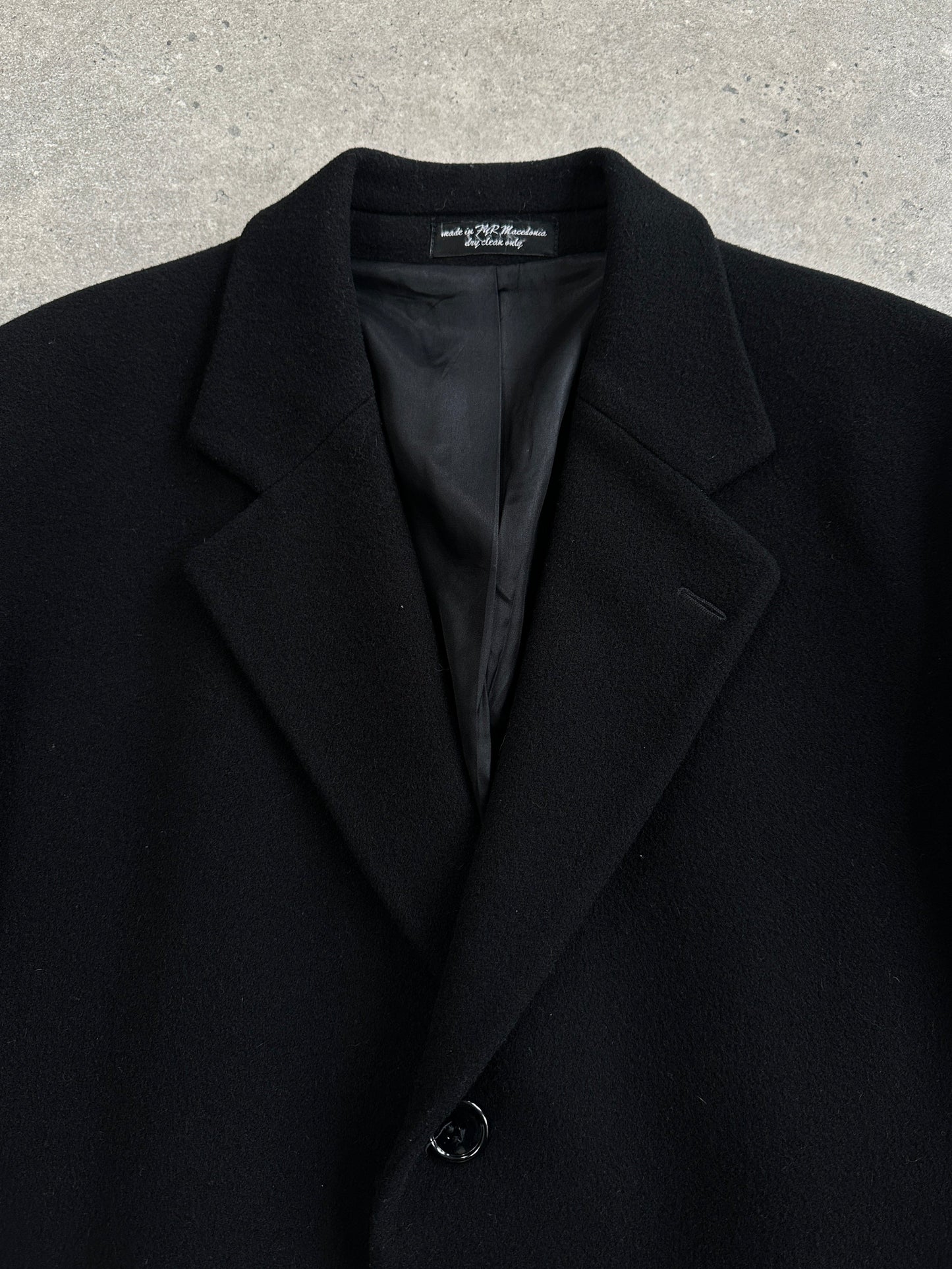 Vintage 1990s Wool Single Breasted Coat - XL