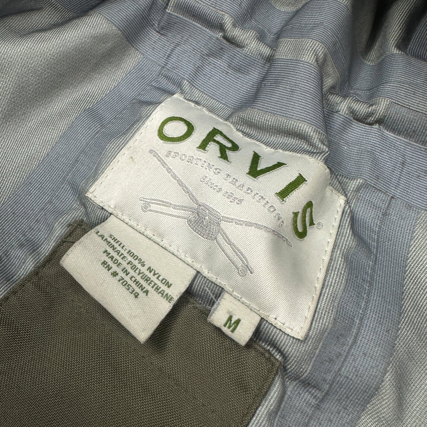 Orvis Fly Fishing Khaki Waterproof Jacket