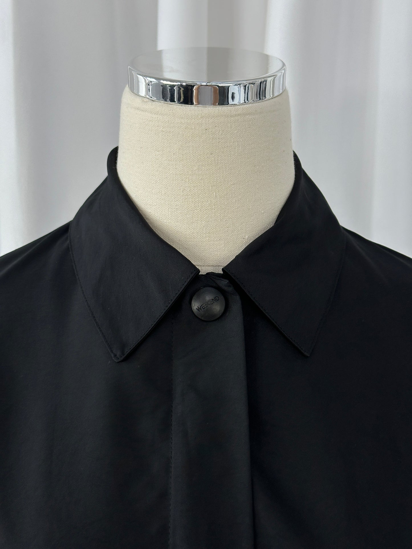 Max Mara Weekend 2000s Concealed Placket Bomber Jacket - M