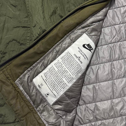 Stone Island Nike Mussola Gommata Jacket | Large, Olive Green