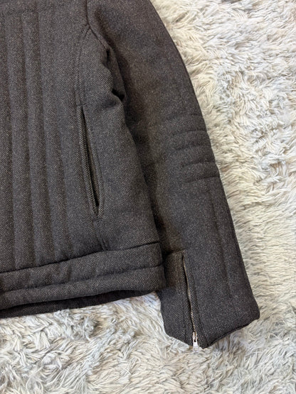 Gucci by Tom Ford AW00 Wool 3D Ribbed Runway Biker Jacket - IT50 | O/S, Multicoloured