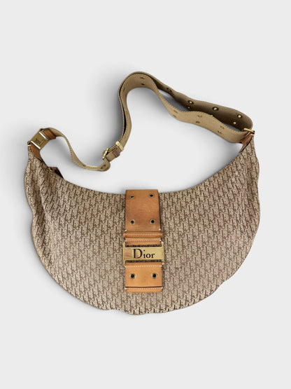 2003 Christian Dior Street Chic Large Croissant Hobo Bag | O/S, Brown