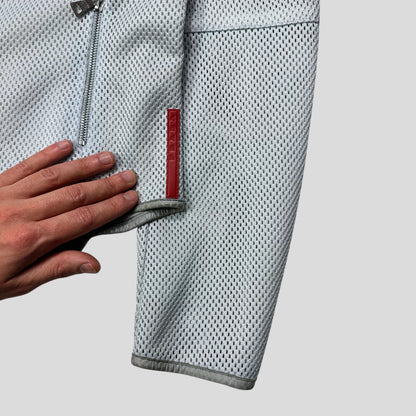 Prada Sport SS00 Technical Mesh + Leather Moto Jacket - IT44