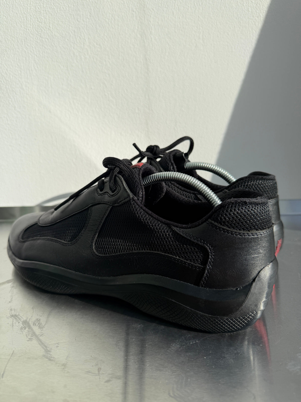Prada Sport 00s Leather & Mesh America's Cups | 10, Black