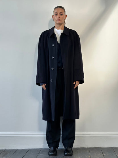 Burberry Pure Cashmere Concealed Placket Coat - XXL