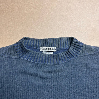 A/W Petrol Blue Mini Compass Logo Sweater