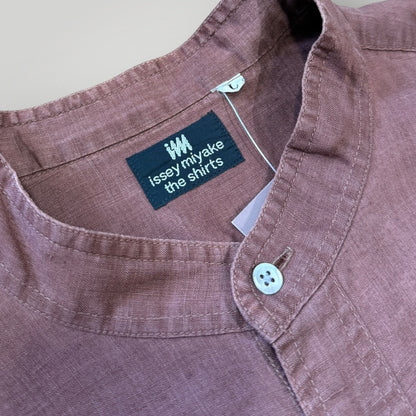 Issey Miyake Hamilton 90's Linen Shirt L | Default Title, Burgundy