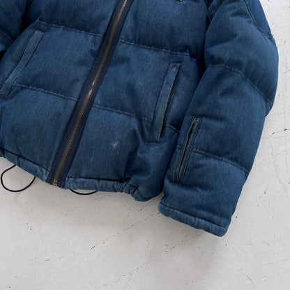 2003 stüssy gore-dryloft denim puffer | Blue, Red