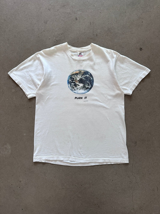 1990 Plan It Earth T-Shirt - L | Default Title, Red