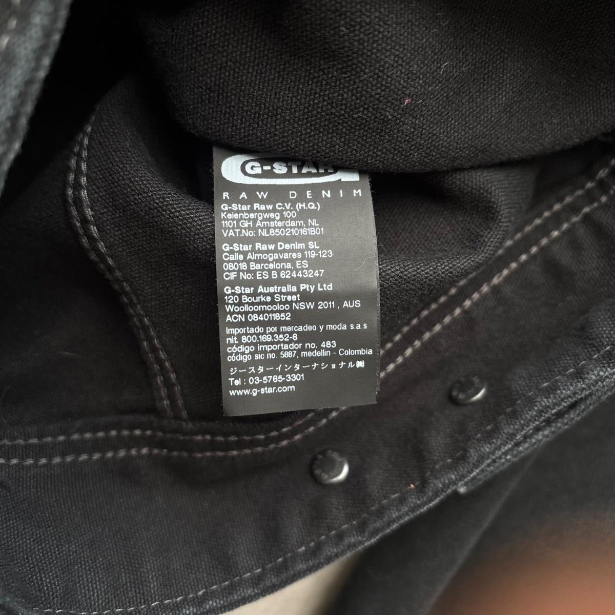 G-STAR WAXED JACKET | O/S, Black