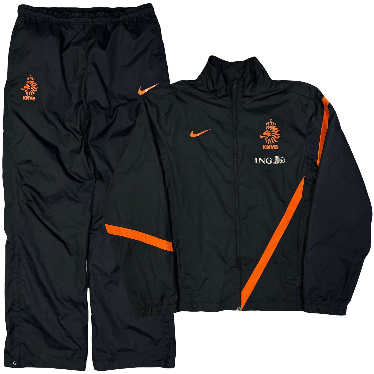 Nike Netherlands 2011/12 Tracksuit In Black ( S )