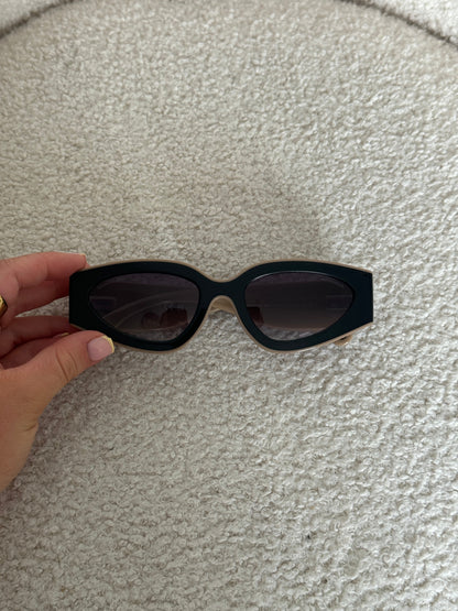 Chanel CC Cat Eye Sunglasses | O/S, Brown