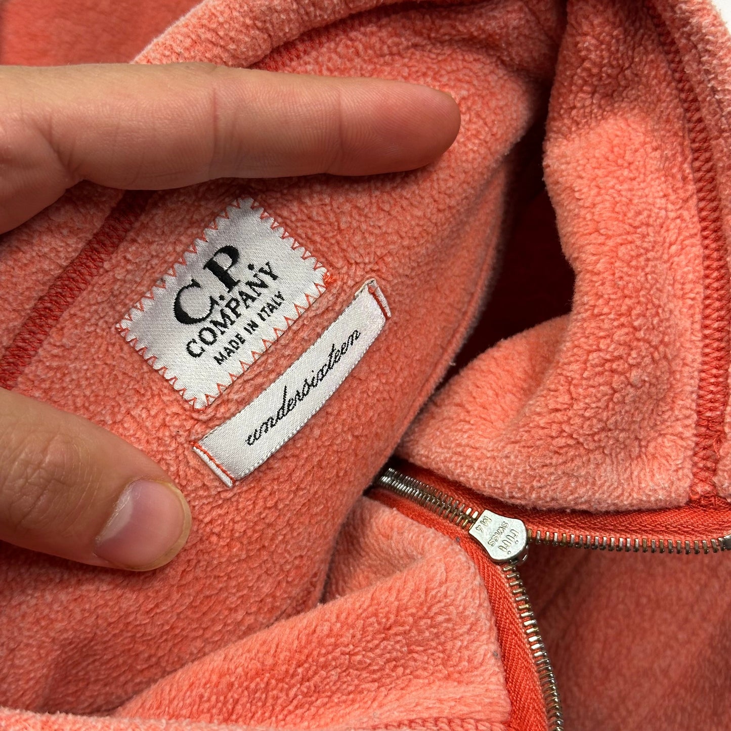 CP Company 90’s Towelled Fleece High Neck Badged Knit - S/M