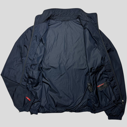 Prada Sport 2009 Red Tab Carbon Logo Navy Nylon Jacket - IT54 (L)