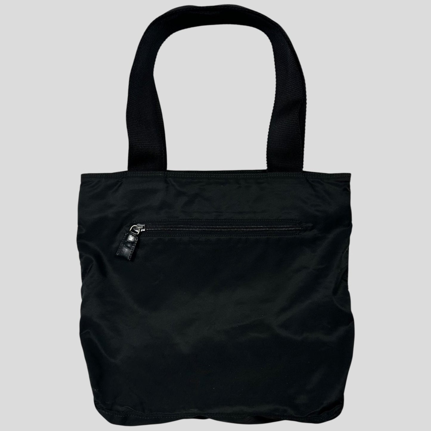 Prada Milano 90’s Black Nylon Tote Bag