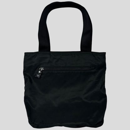 Prada Milano 90’s Black Nylon Tote Bag
