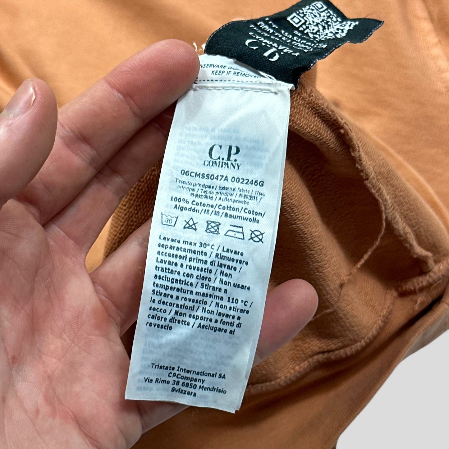 CP Company Goggle Lens Sweatshirt - L | Default Title, Orange