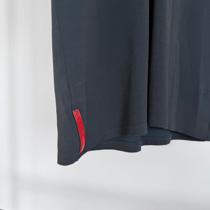ss2000 prada sport rubber zipped polo | O/S, Red