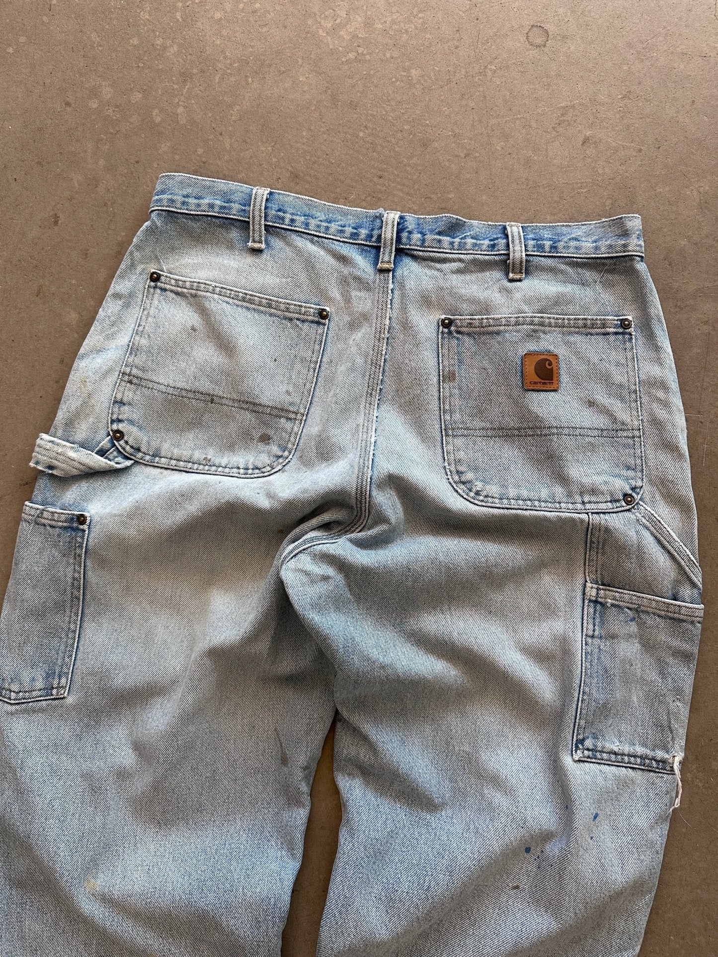 Carhartt Double Knee Jeans - 34 x 30 | W35, Red