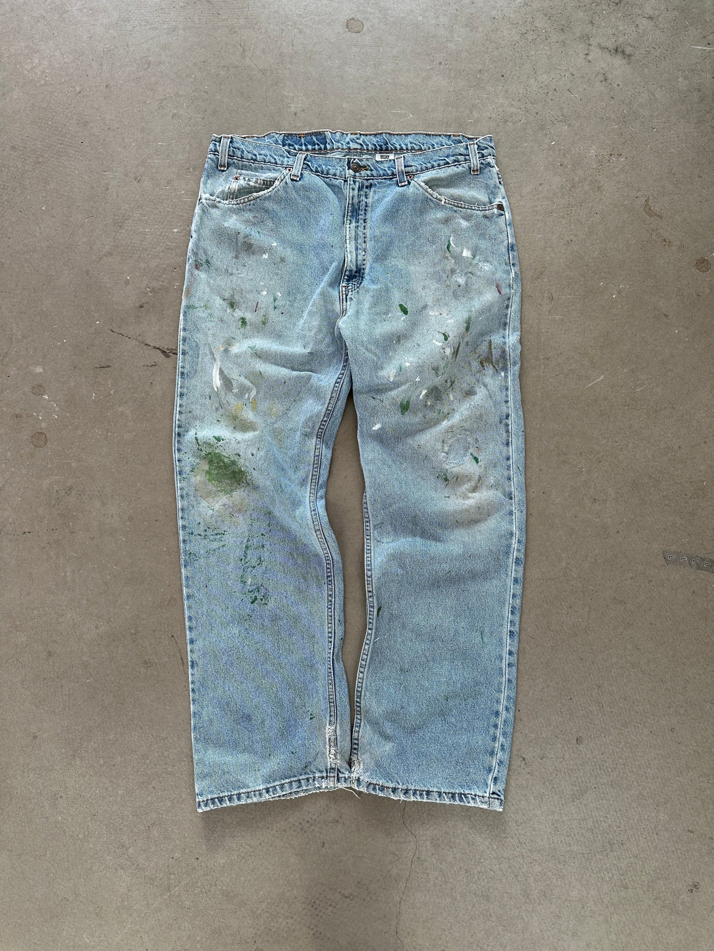 1997 Levi's 505 Painted Jeans - 38 x 29 | Default Title, Red