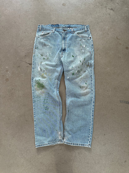 1997 Levi's 505 Painted Jeans - 38 x 29 | Default Title, Red