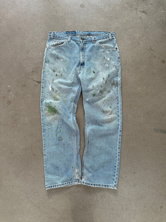 1997 Levi's 505 Painted Jeans - 38 x 29 | Default Title, Red