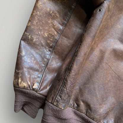 Ralph Lauren 2000's Leather Flight Jacket M/L