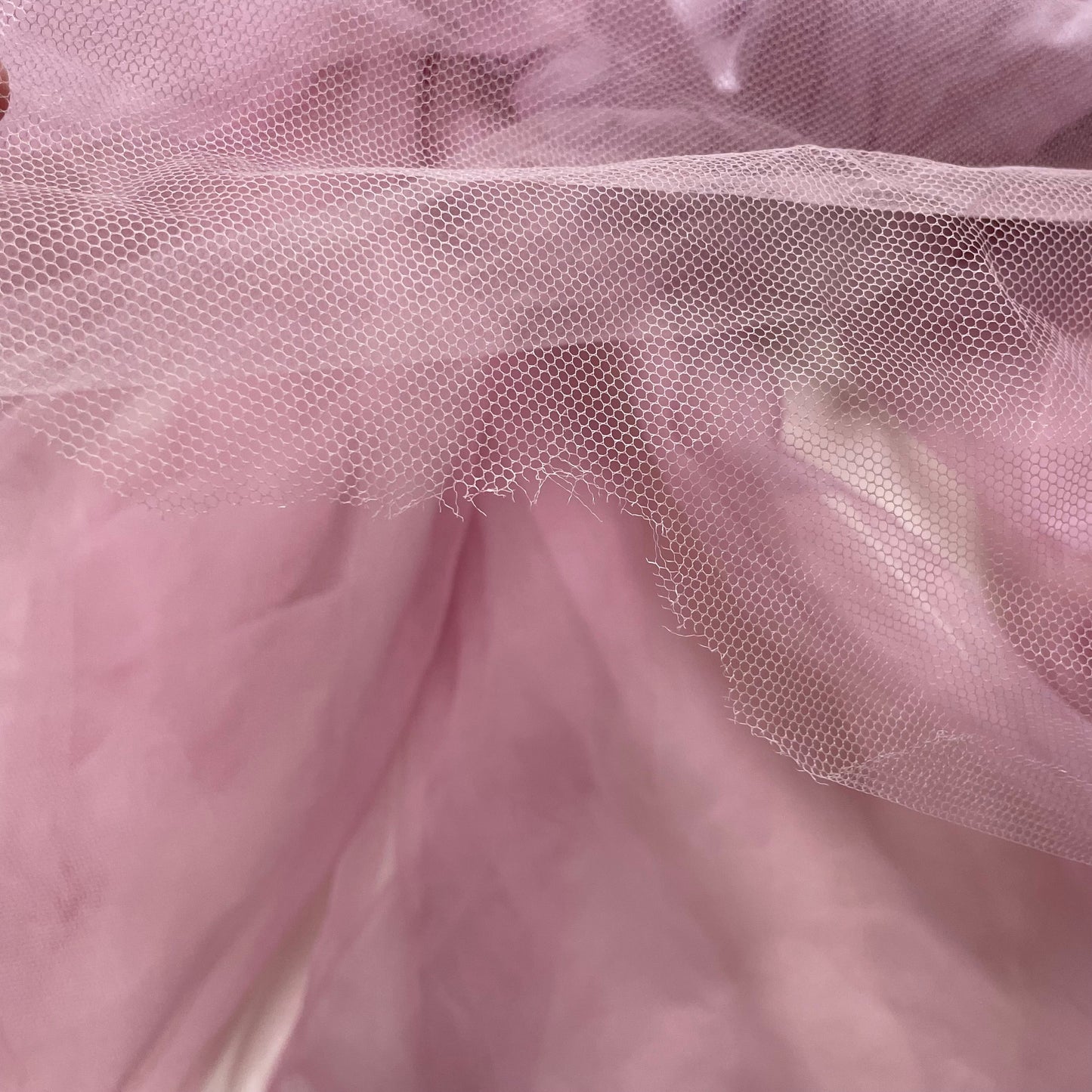 1950s Lee Delman pink tulle gown