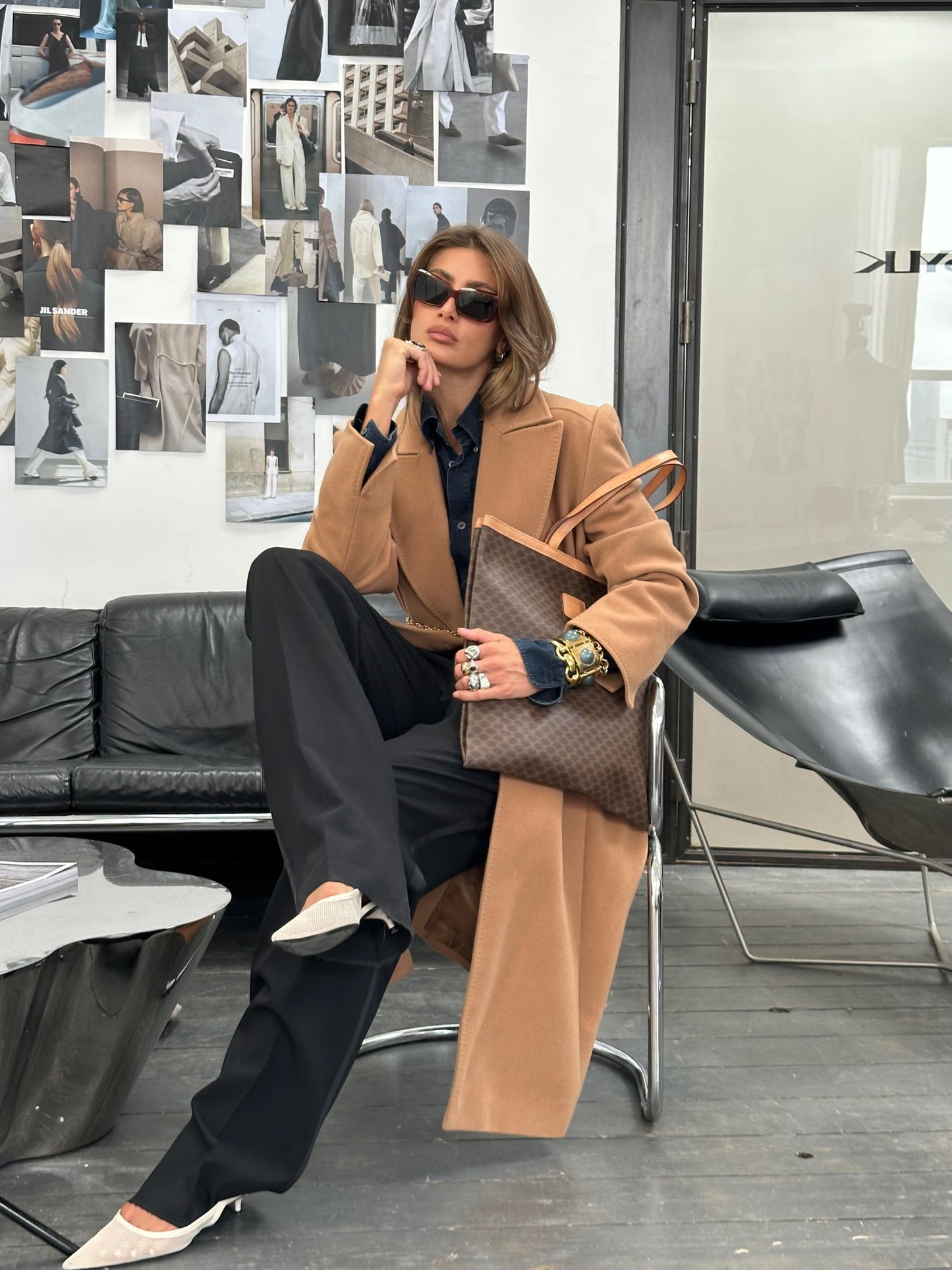 Valentino 1990s Pure Wool Double Breasted Bespoke Button Belted Coat - L