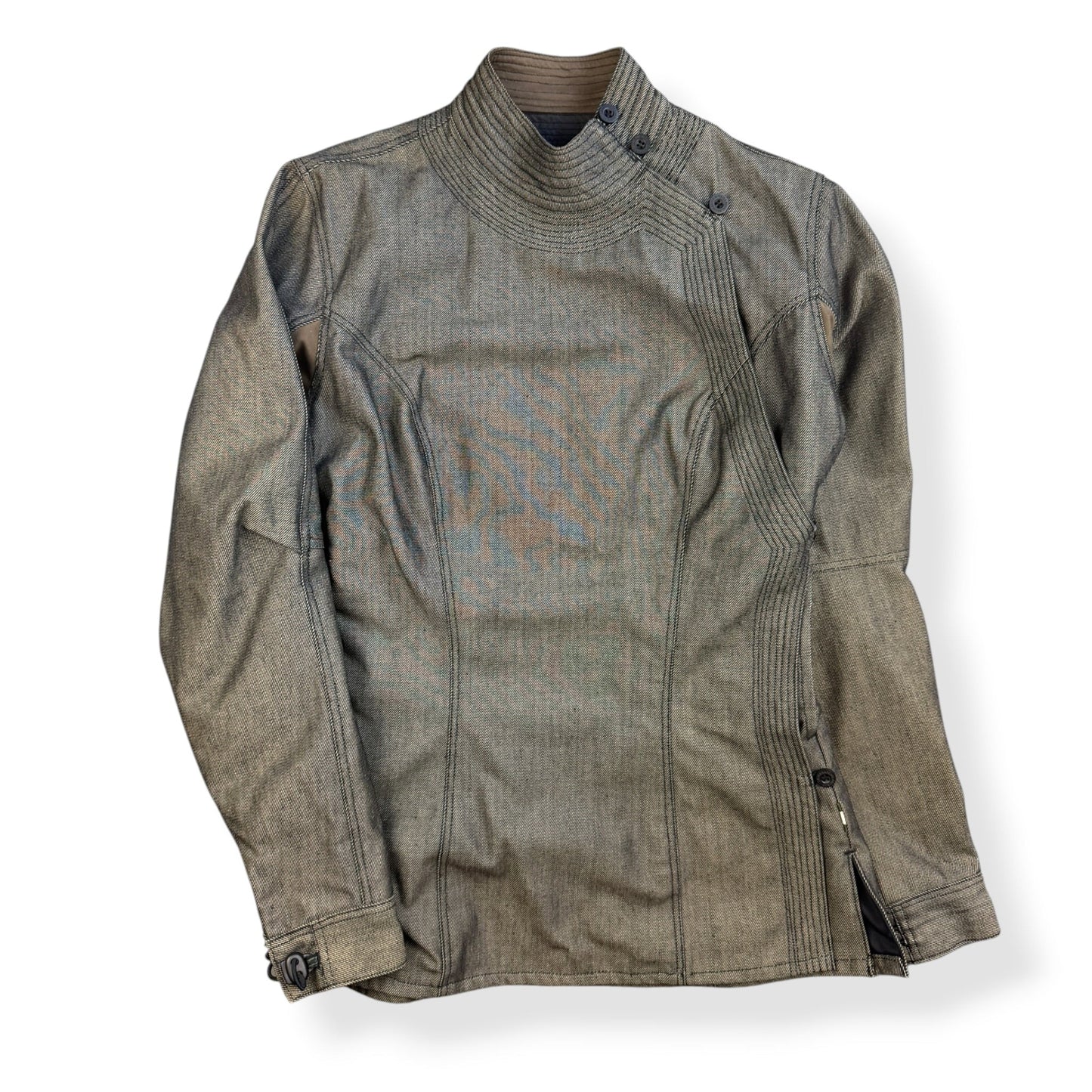 AW99/00 Maharishi Asymmetric Kimono Jacket (S) | Small, Black