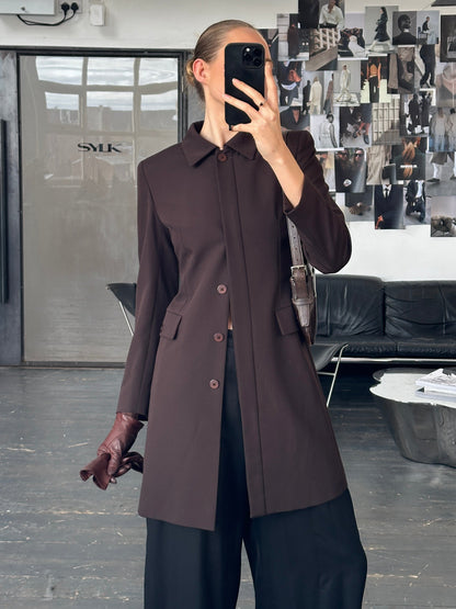 Sportstaff 1990s Minimal Tailored Coat - XS/S