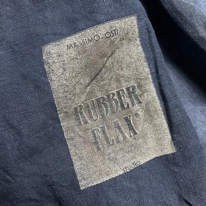 S/S 1992 C.P. COMPANY Ideas From Massimo Osti Royal Blue Rubber Flax Bomber Jacket