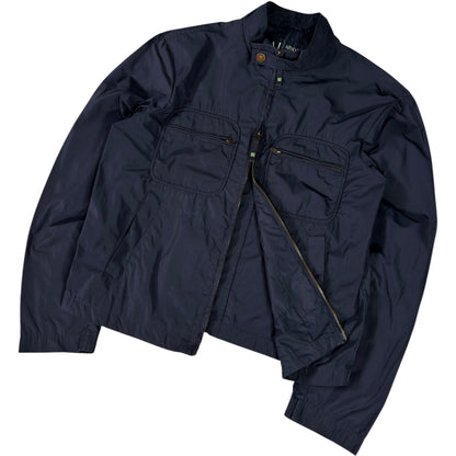 Armani Jeans 00's Navy Cropped Multipocket Jacket M | Medium, Navy