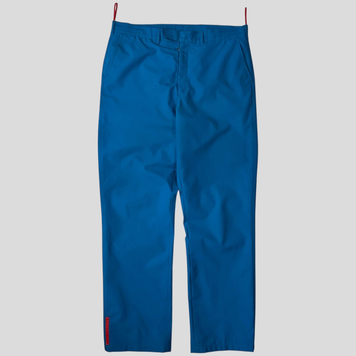 Prada Sport AW00 Goretex Electric Blue Mesh Lined Trousers - IT50