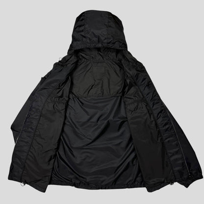 Prada Milano 2024 Triangle Badge Re-Nylon Anorak Windbreaker Jacket - XXXL