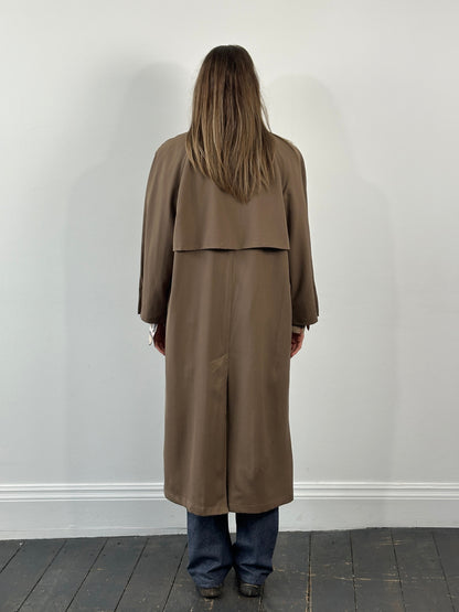 London Fog 1990s Wool Trench Coat - L