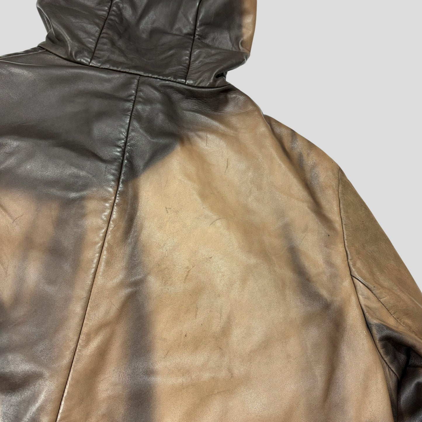 Prada Milano 1999 Runway Strap Detail Sunfade Trench Coat - IT54 | Default Title, Brown