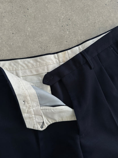 Italian Vintage Pure Wool Tailored Trousers - W32