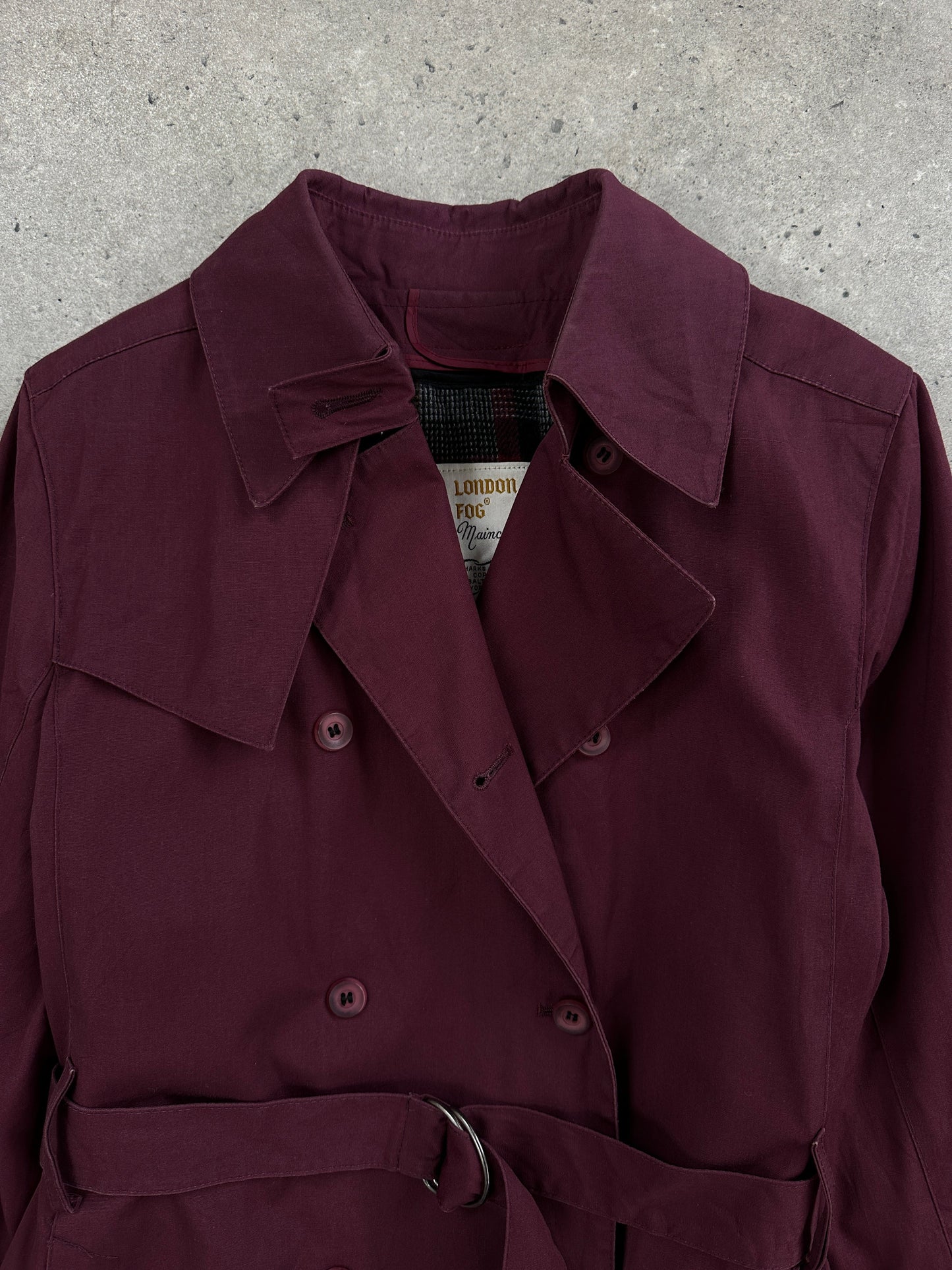 London Fog 1980s Double Breasted Trench Coat - M