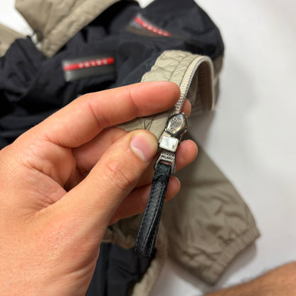 Prada Sport 2007 Black Tab Champagne Nylon Lightly Padded Windbreaker - M | Default Title, Champagne